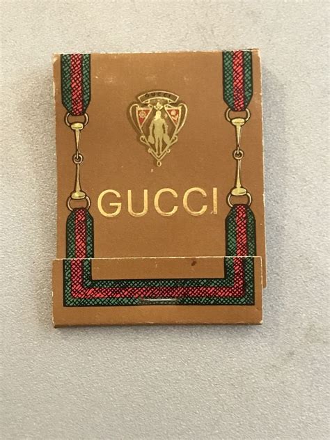 Vintage Gucci Matchbox Advertising Matchbook & Matches New 